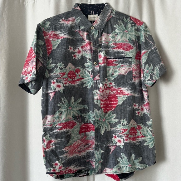 7 Diamonds Men’s Button Up Polo Size Large - Picture 1 of 3